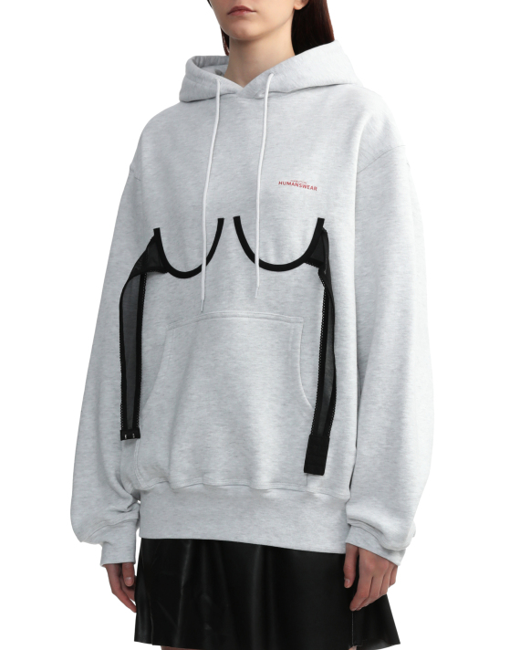 PUSHBUTTON Bra detail hoodie