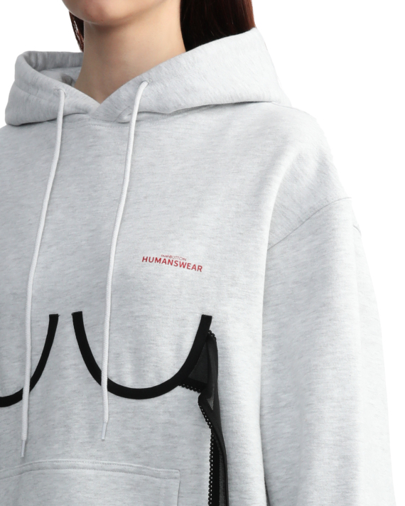 PUSHBUTTON Bra detail hoodie