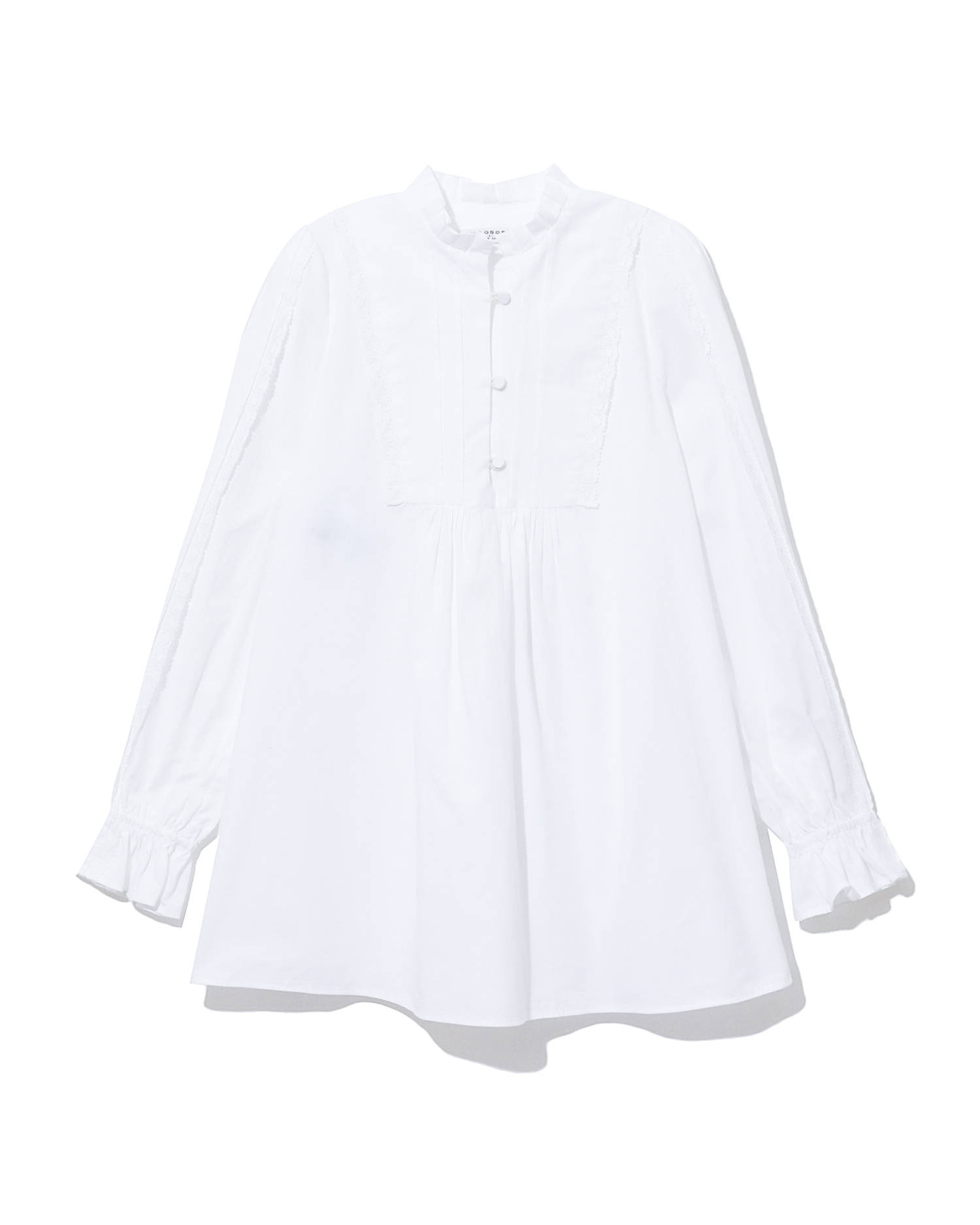 ruffle collar top