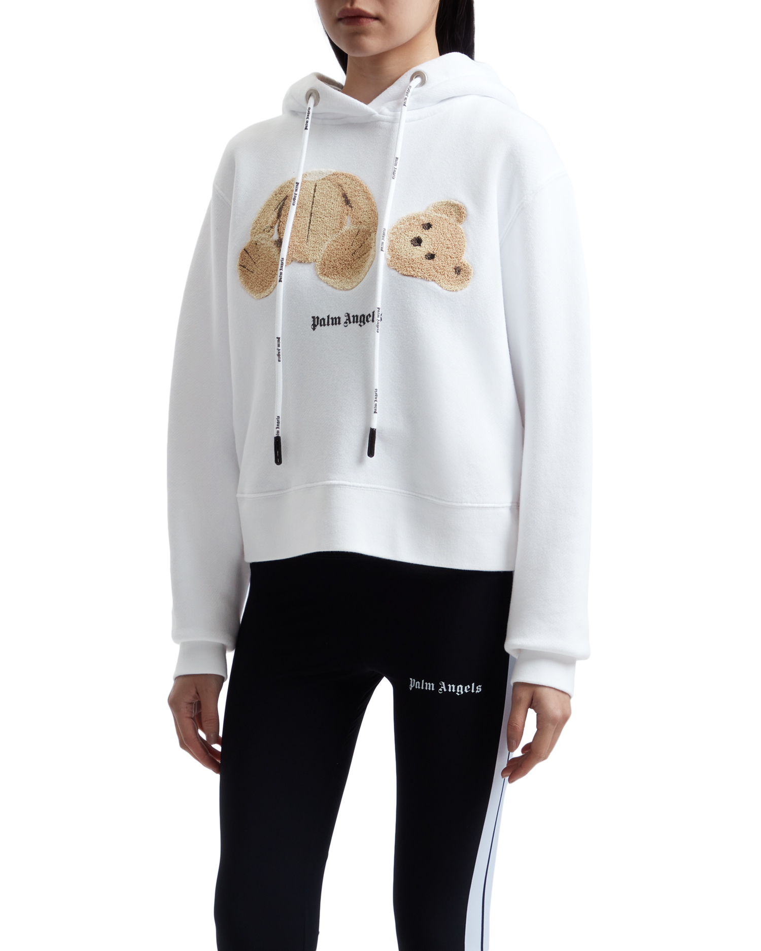 PALM ANGELS Bear motif hoodie| ITeSHOP