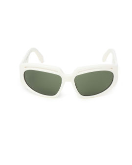 Off-White c/o Virgil Abloh Nassau Rectangular Frame Sunglasses in Pink