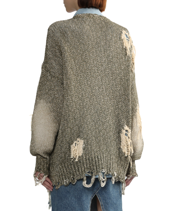 R13 Distressed jumbo cardigan