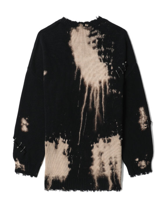 R13 bleached light blue sweatshirt clearance