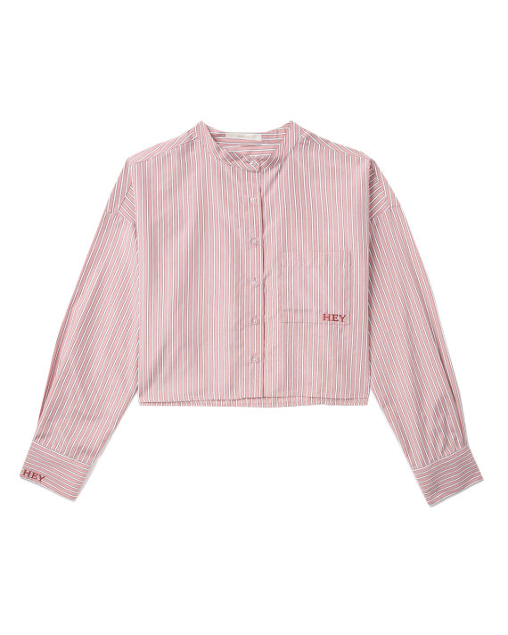 Pinstripes cropped shirt image number 0