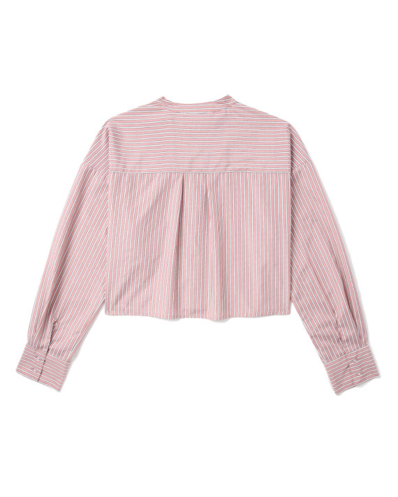 Pinstripes cropped shirt image number 5