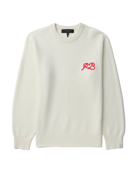 rag & bone Heart logo knit sweater