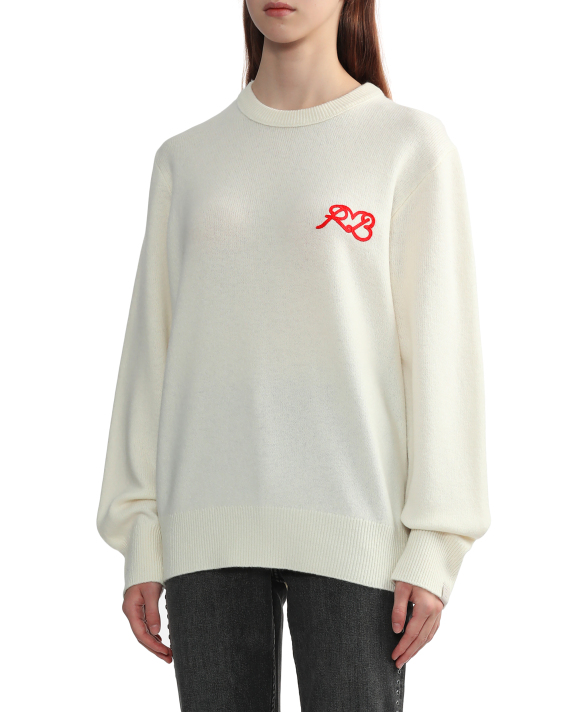 rag & bone Heart logo knit sweater