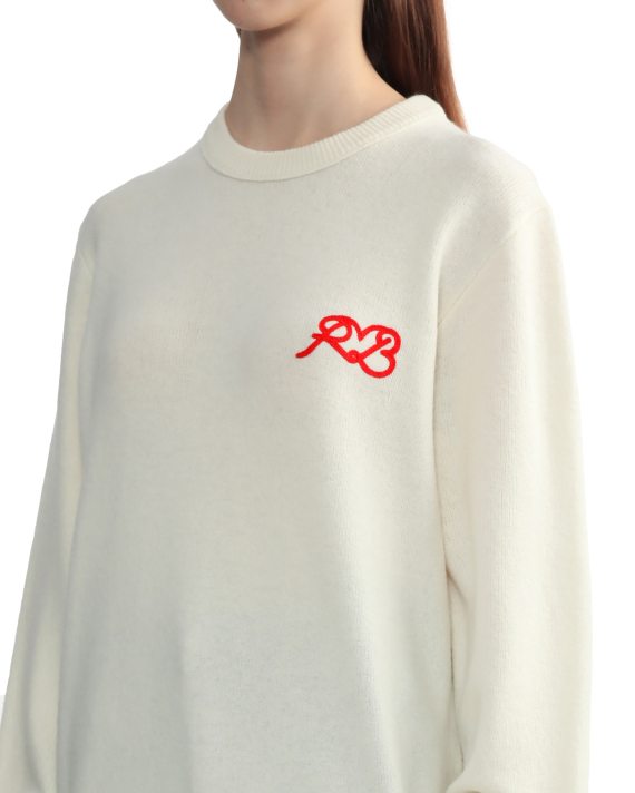 rag & bone Heart logo knit sweater