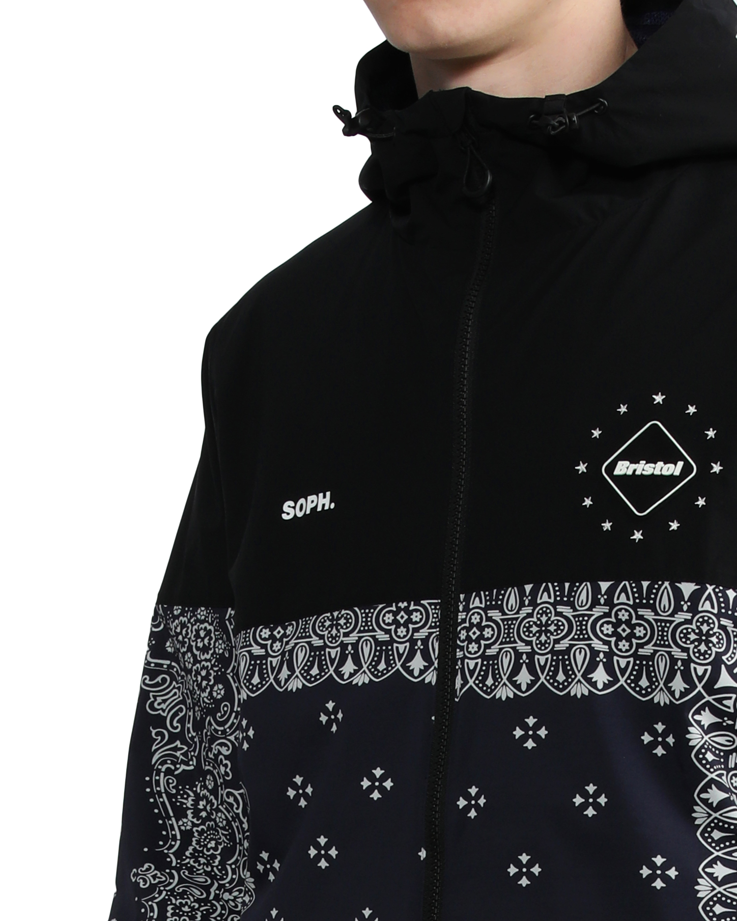 F.C.R.B. BANDANA TRAINING JACKET BLACK - ジャケット・アウター