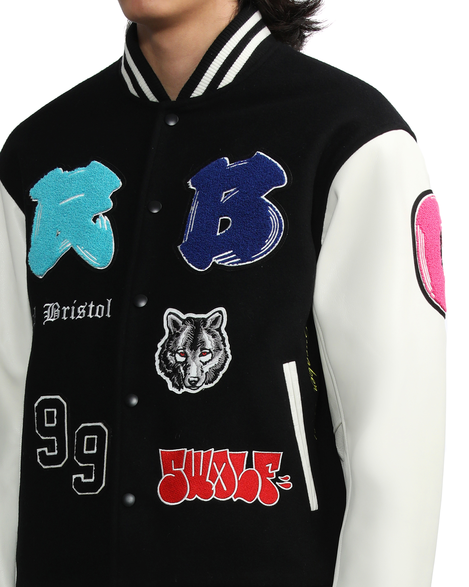 超目玉枠】 FCRB TEAM SNEAKERWOLF M TEAM fcrb VARSITY JACKETサイズM