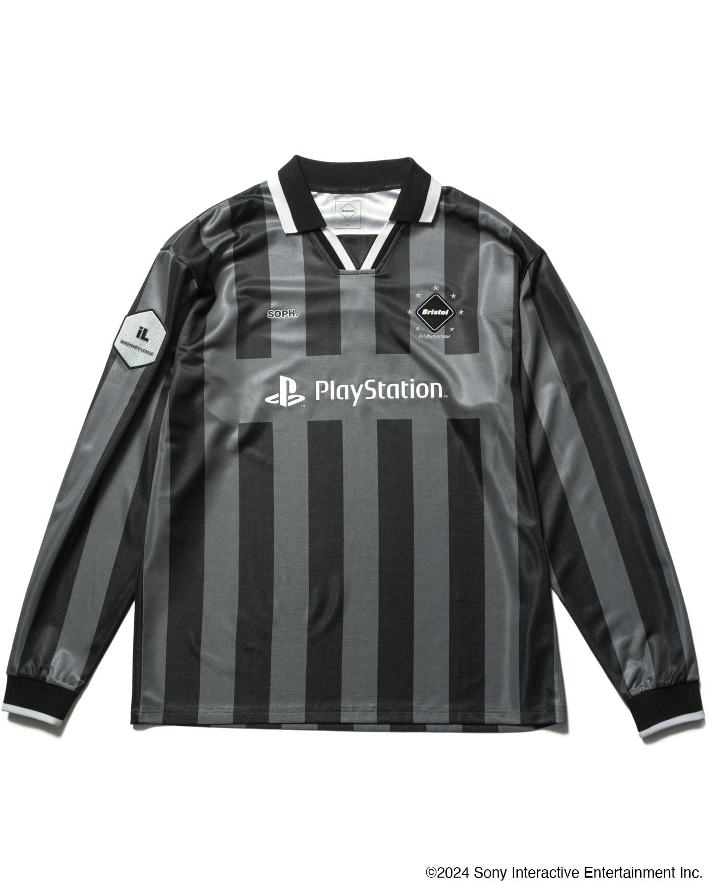 F.C.REAL BRISTOL X Sony PlayStation™ striped game shirt | ITeSHOP