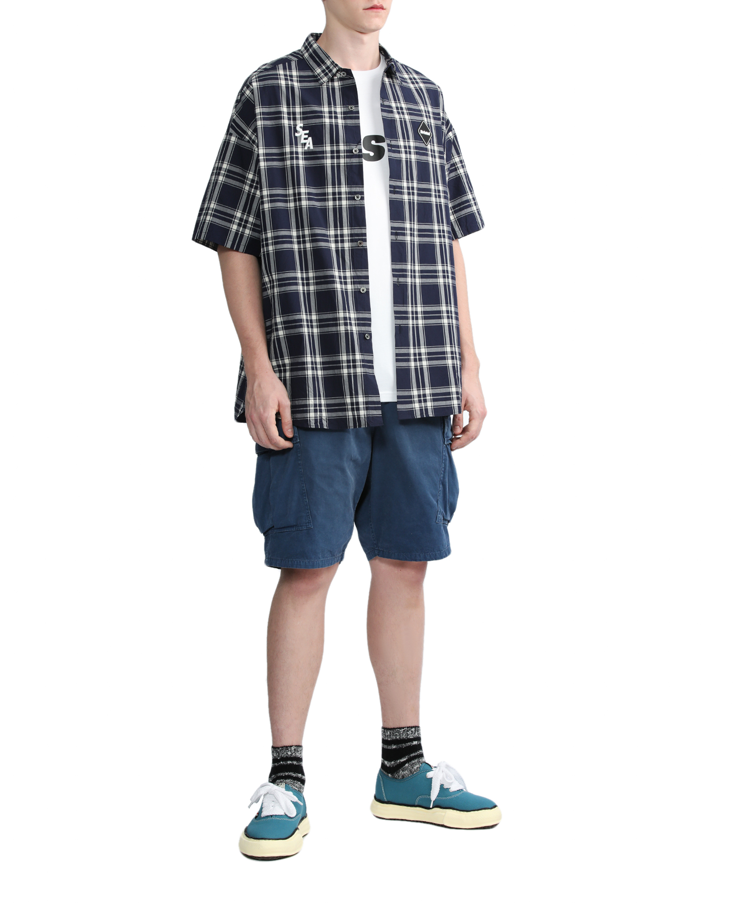 とゆとりを FCRB WIND AND SEA S/S BAGGY シャツ kdUXZ-m75326778517