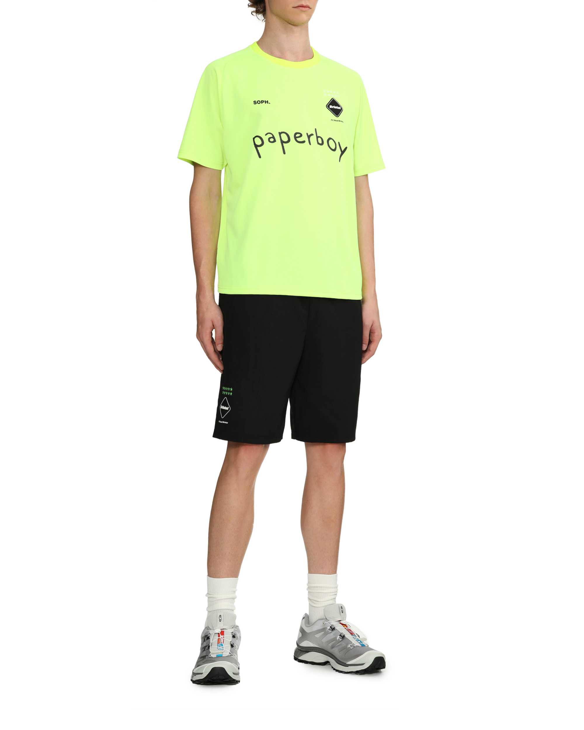F.C.REAL BRISTOL X Paperboy logo tee | ITeSHOP