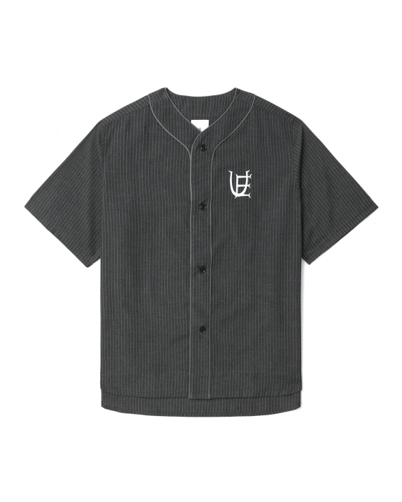 UNIFORM EXPERIMENT Stripe logo baseball shirt