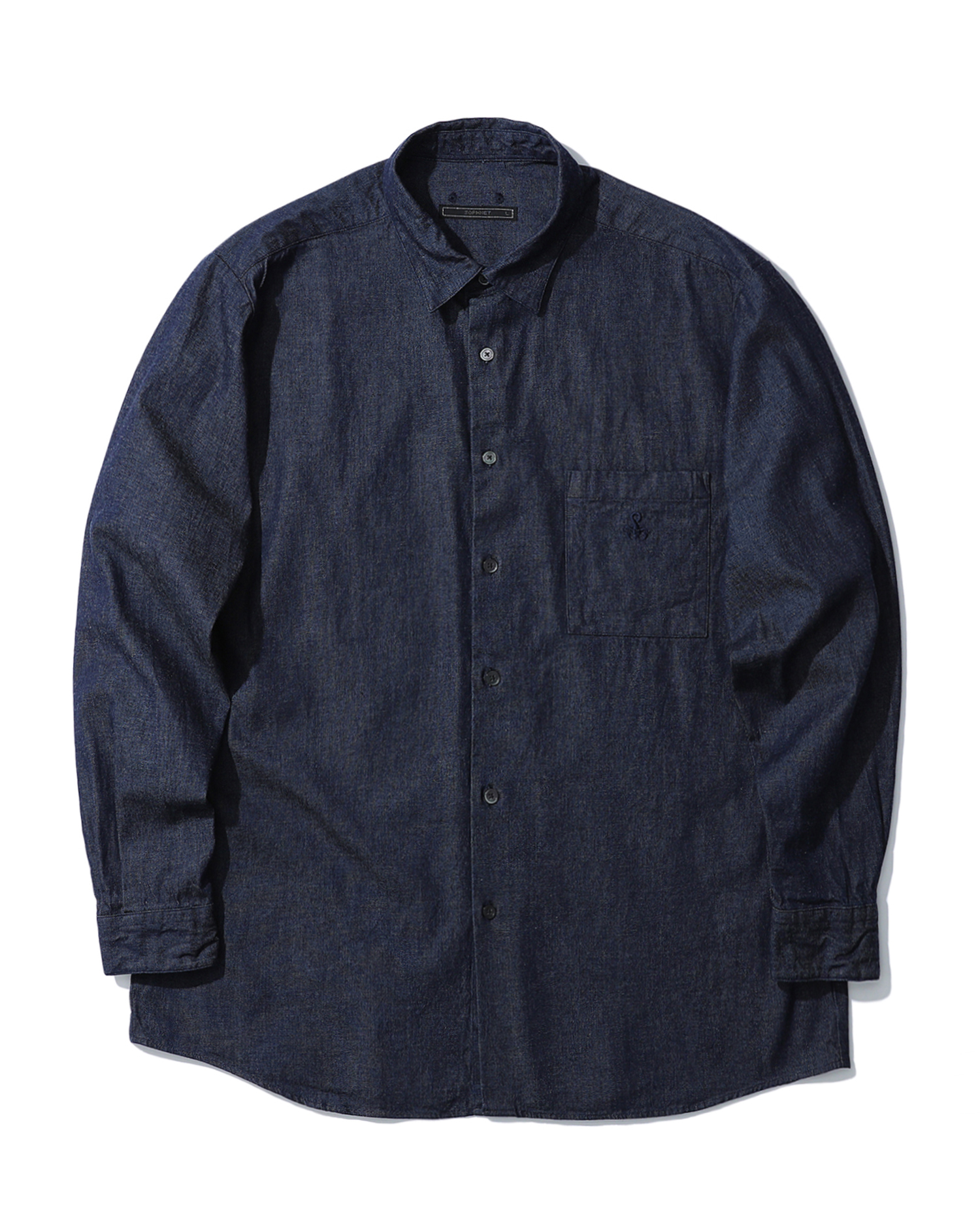 Baggy regular collar shirt