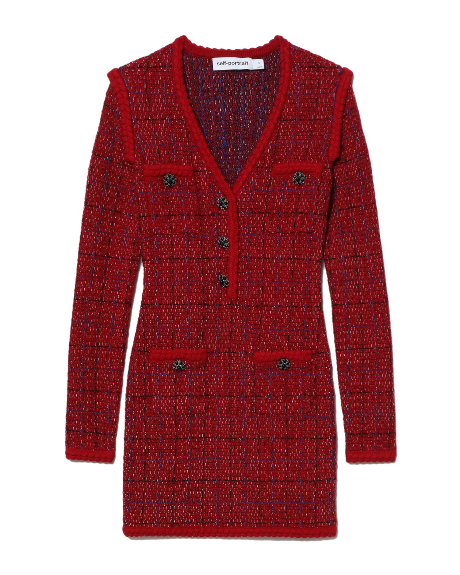 Self-Portrait Melange knit cardigan 