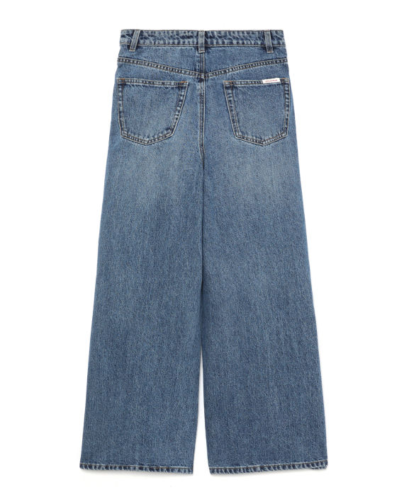 Wide-leg denim jeans image number 5