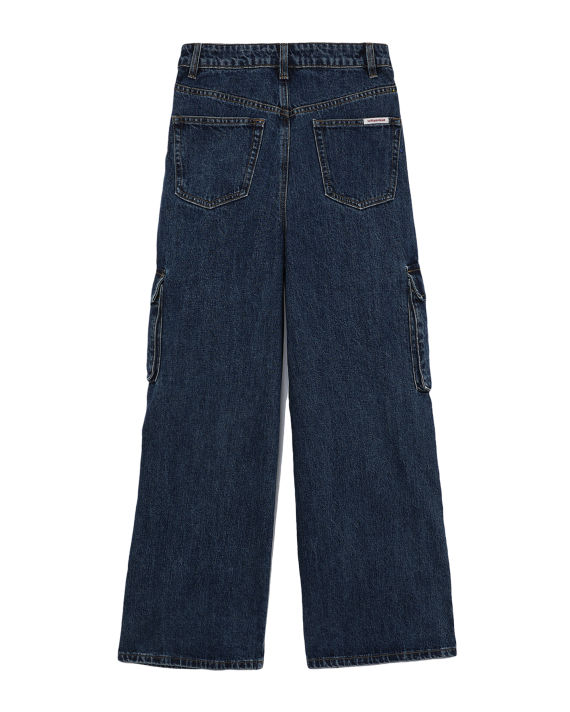 Denim cargo jeans image number 5