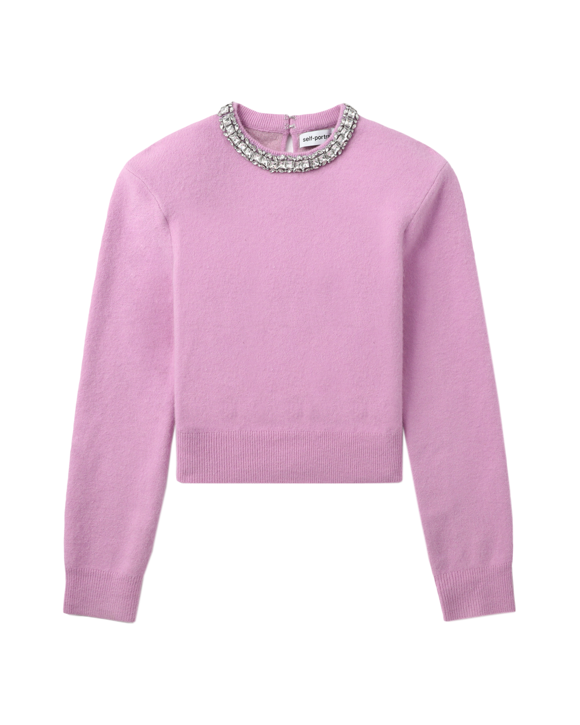 Self-Portrait Embellished knit top