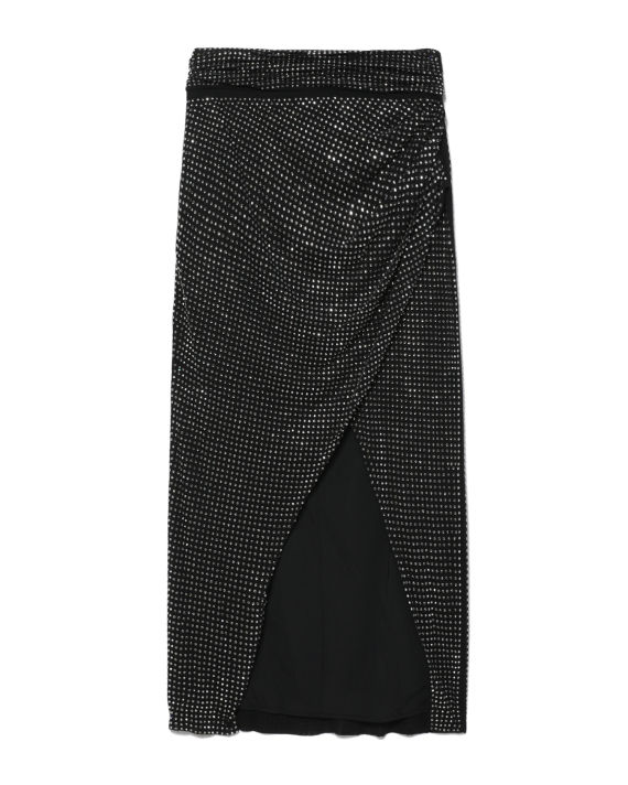 Stretch sequin midi skirt image number 0