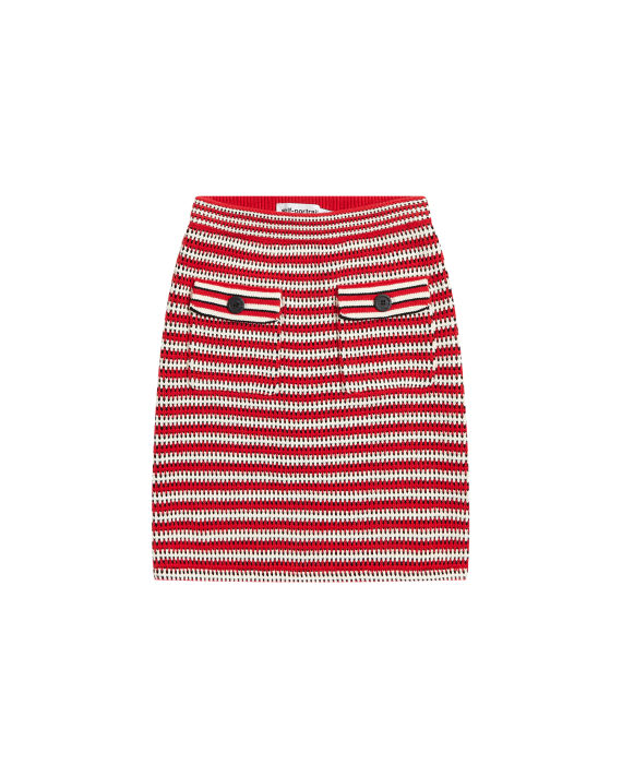 Striped knit skirt image number 0