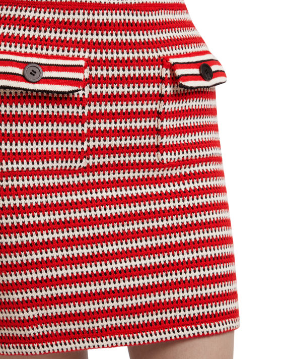 Striped knit skirt image number 4