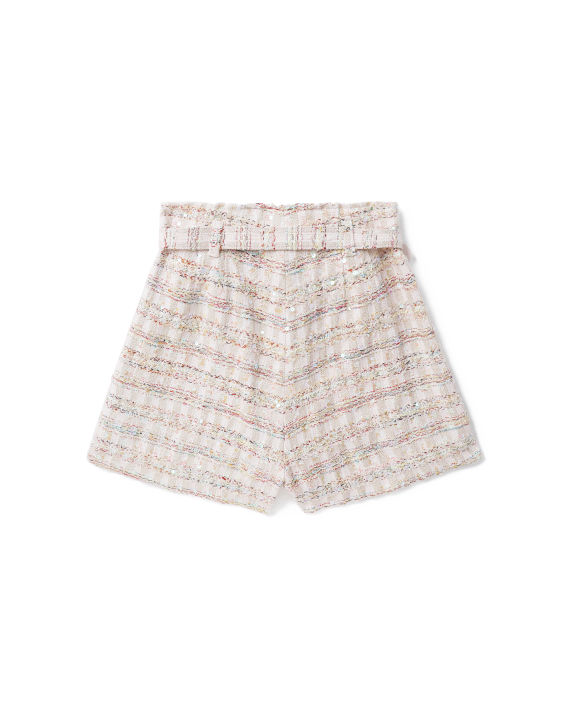 Sequin boucle shorts image number 5