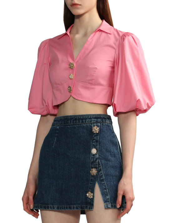 Cotton button top image number 2