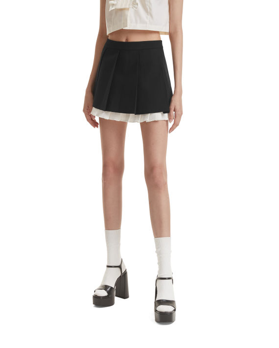 Ruffled pleat mini skirt image number 2