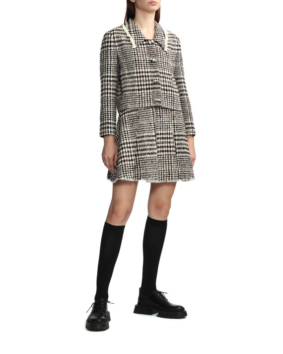 Checked pleated skirt image number 1