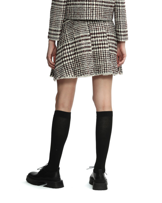Checked pleated skirt image number 3
