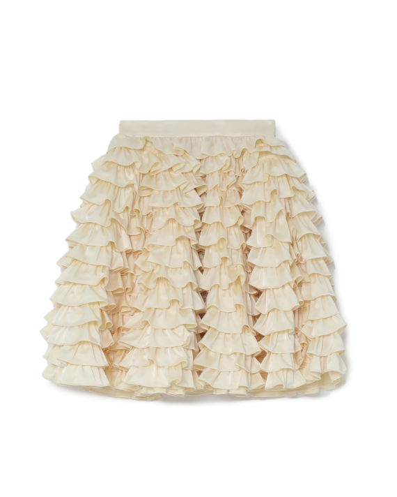 Mercerised ruffle skirt image number 0