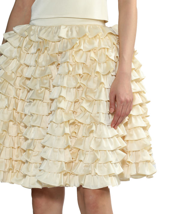 Mercerised ruffle skirt image number 4