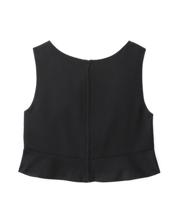 Flared cropped tank top image number 5