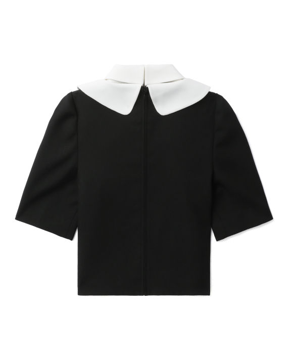 Double-collar half-sleeve blouse image number 5