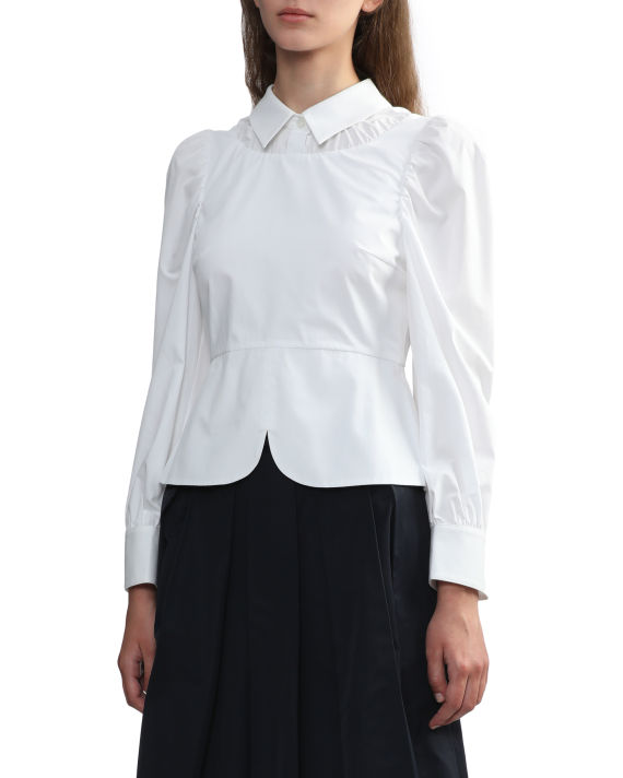 Panelled puff sleeve blouse image number 2