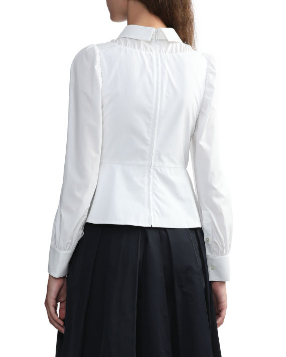 Panelled puff sleeve blouse image number 3