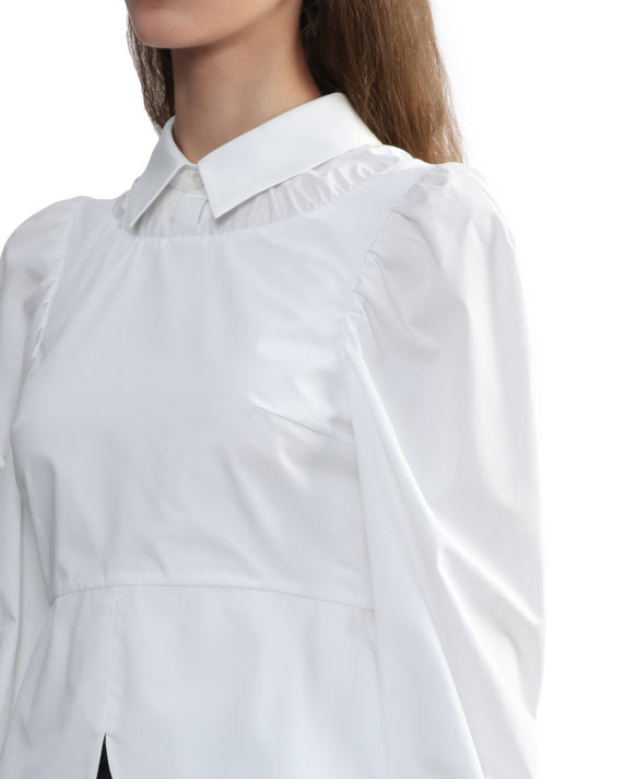 Panelled puff sleeve blouse image number 4