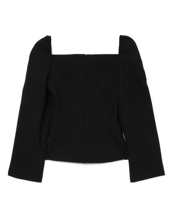 Bow square neck blouse image number 5