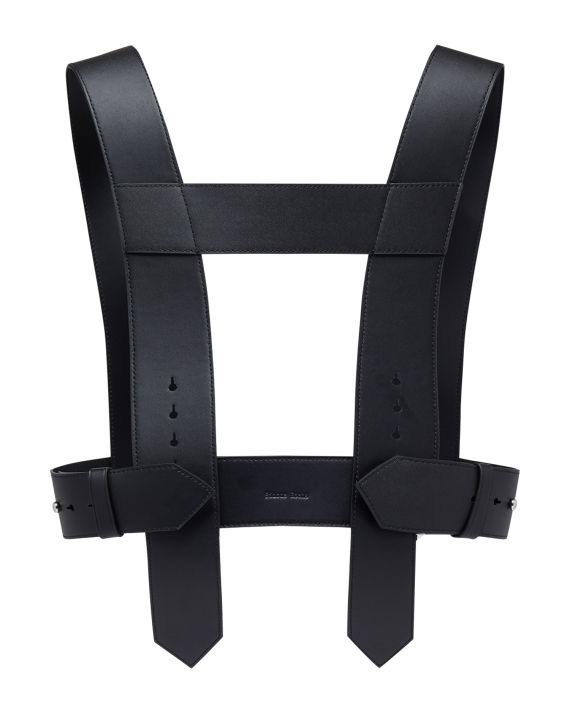 Leather-harness style belt image number 1