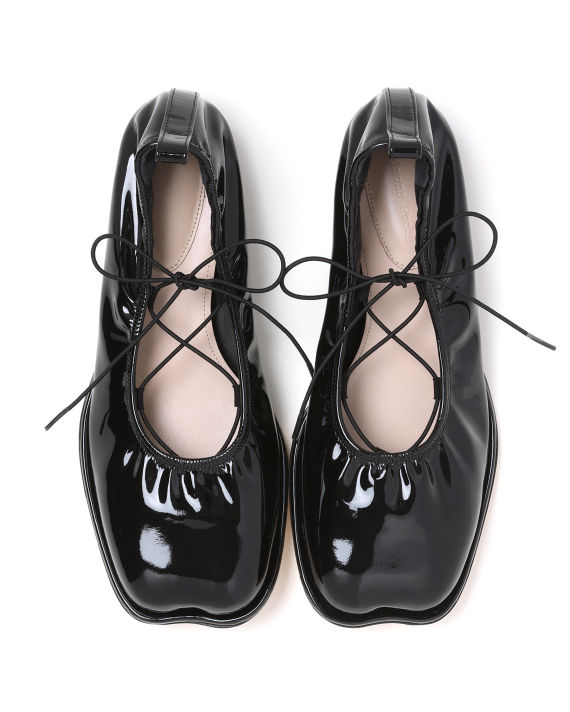 Heart toe lace up ballerinas image number 6