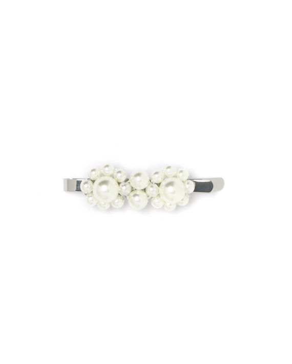 Floral pearl hair clip image number 0