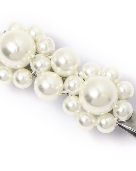 Floral pearl hair clip image number 2