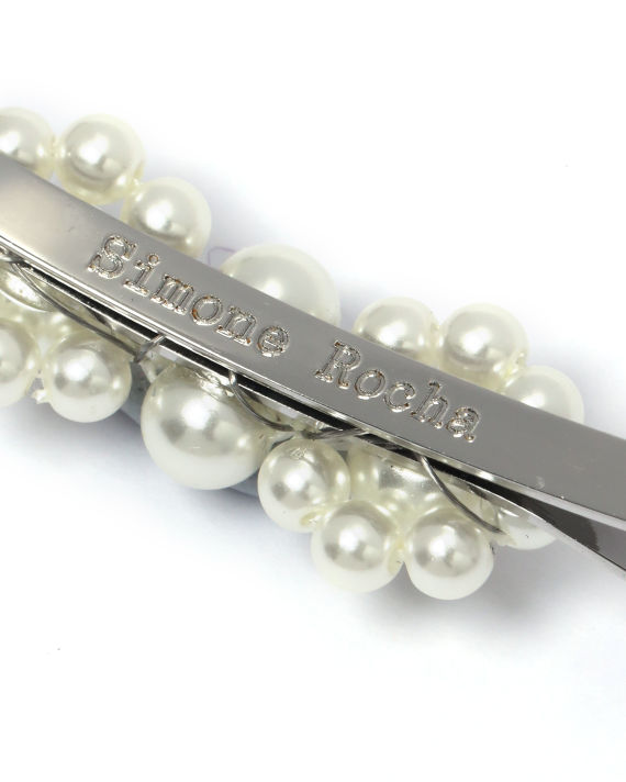 Floral pearl hair clip image number 4