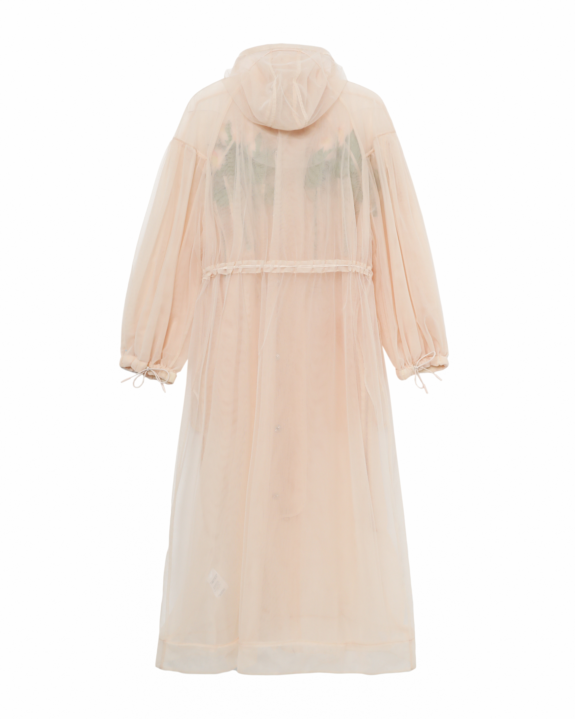 Simone Rocha Floral-appliqué mesh long coat | ITeSHOP