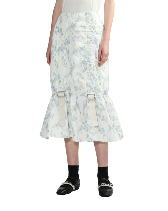 Belted floral skirt image number 2