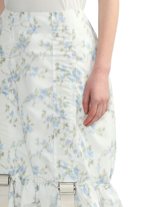 Belted floral skirt image number 4