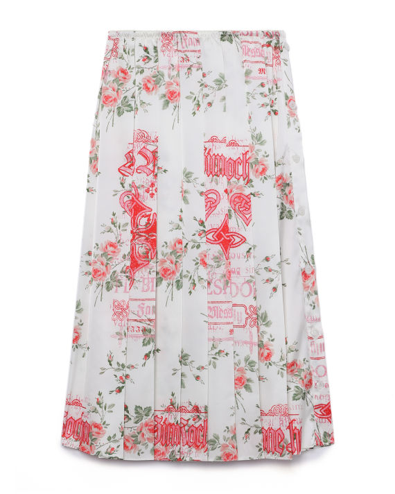 Floral pleated skirt image number 0