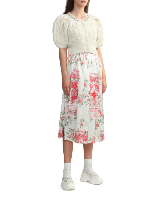 Floral pleated skirt image number 1