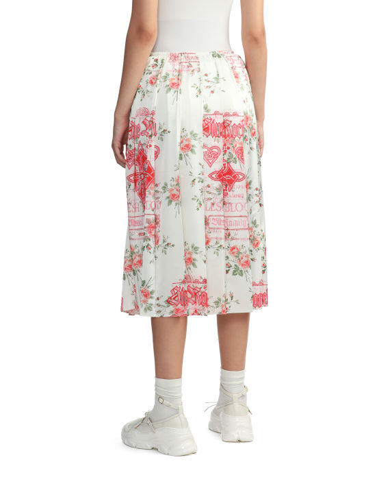 Floral pleated skirt image number 3